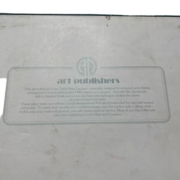 Vintage Cape Cottages Cork Backed Place Mats Artist Norma Wiles Set of Six - Picture 14 of 15